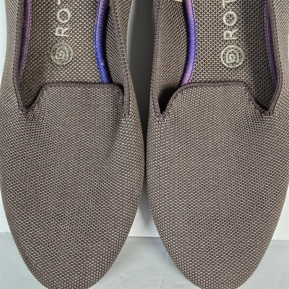 Rothy's Women's Brown Knit Flats with Purple Accent